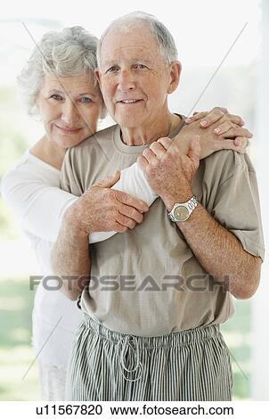 Stock Image - Happy senior couple. Fotosearch