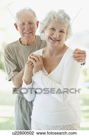 Stock Image - Happy senior couple. Fotosearch