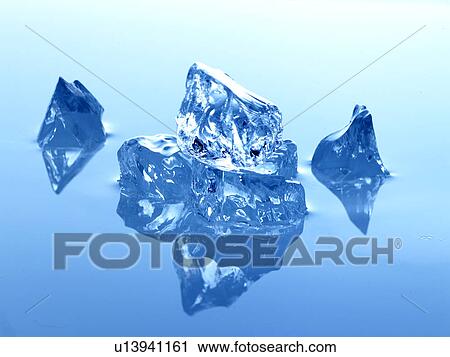 Stock Image - Ice cubes. Fotosearch