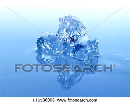 Stock Image - Ice cubes. Fotosearch