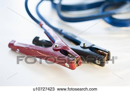 Stock Image - Jumper cables. Fotosearch
