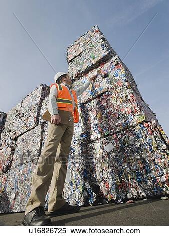 Stock Photography - Manager at recycling plant. Fotosearch