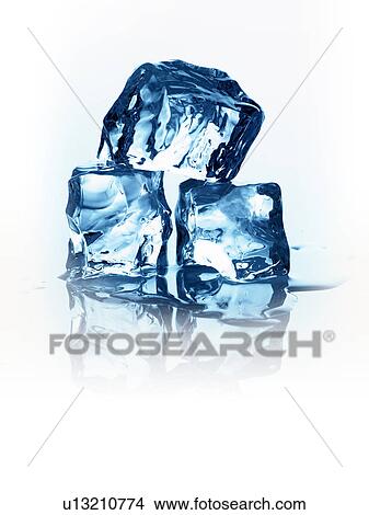 Picture - Melting ice cubes. Fotosearch