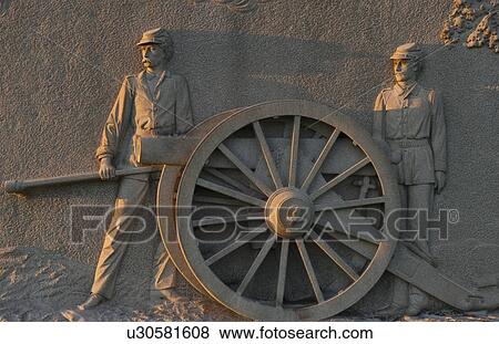 Stock Photo - Monument at Gettysburg National Military Park. Fotosearch