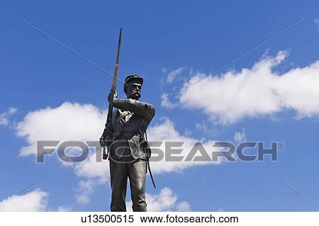 Stock Photography - Monument to 11th Pennsylvania infantry. Fotosearch
