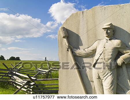 Monument to the new York light artillery 15th battery View Large Photo Image Stock Photo - Monument to the new York light artillery 15th battery. Fotosearch