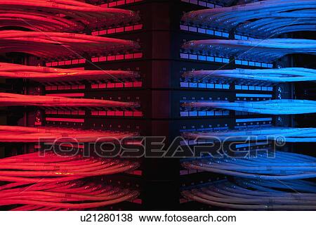 Stock Photo - Network cables. Fotosearch