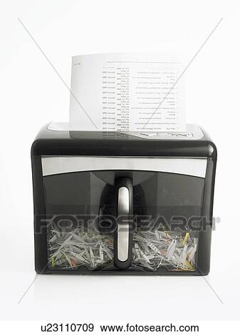 Stock Photo - Paper shredder. Fotosearch