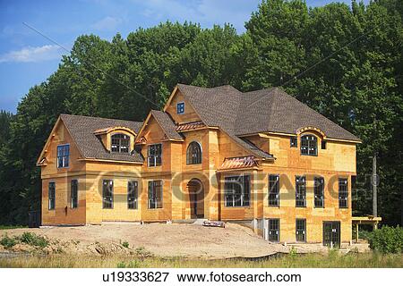 Partially built house View Large Photo Image Stock Photo - Partially built house. Fotosearch