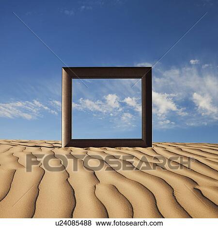 Picture frame on desert sand View Large Photo Image Stock Photo - Picture frame on desert sand. Fotosearch
