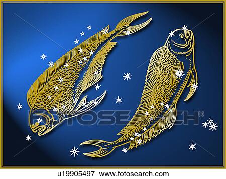 Pisces astrological sign View Large Photo Image Stock Photo - Pisces astrological sign. Fotosearch
