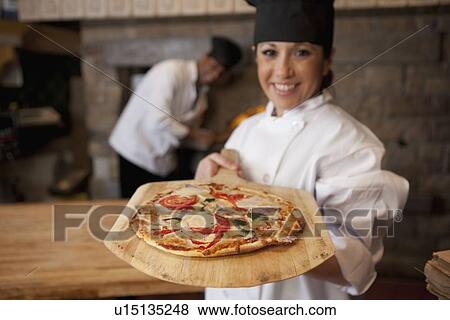 Stock Photo - Pizza chef. Fotosearch