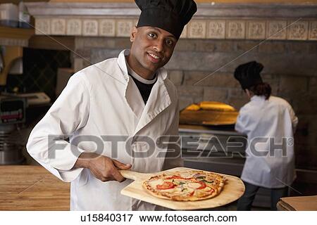 Stock Photo - Pizza chef. Fotosearch