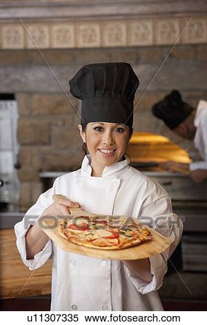 Pizza chef View Large Photo Image Stock Photography - Pizza chef. Fotosearch