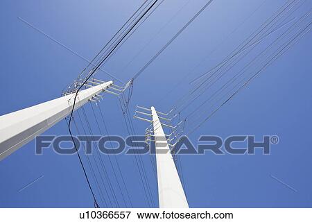 Power lines View Large Photo Image Stock Photo - Power lines. Fotosearch