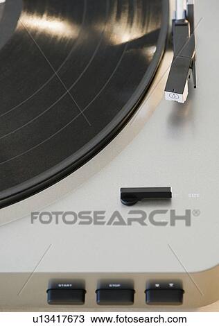 Stock Image - Record player. Fotosearch
