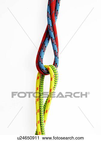 Stock Image - Ropes looped together. Fotosearch