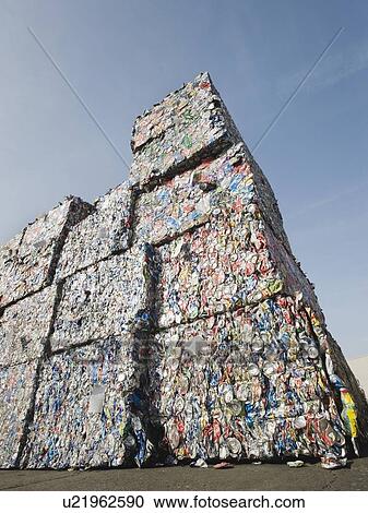 Stacks of crushed aluminum cans View Large Photo Image Stock Image - Stacks of crushed aluminum cans. Fotosearch