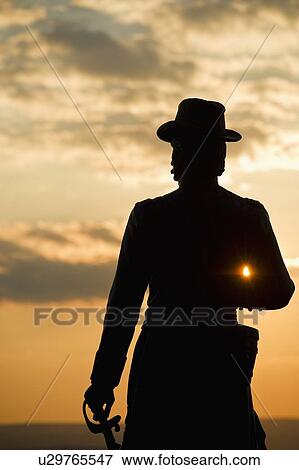 Statue at Gettysburg National Military Park View Large Photo Image Stock Photo - Statue at Gettysburg National Military Park. Fotosearch