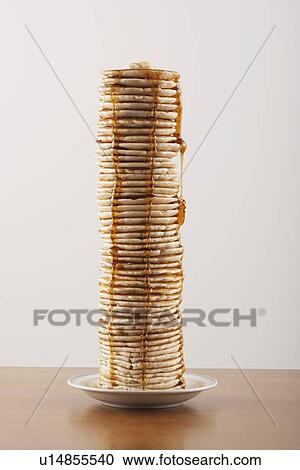 Tall stack of pancakes View Large Photo Image Stock Image - Tall stack of pancakes. Fotosearch