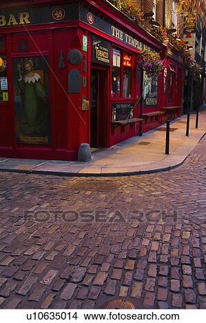 Picture - Temple Bar in Dublin Ireland. Fotosearch