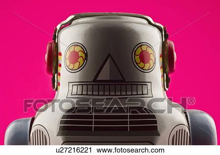 Stock Image - Toy robot. Fotosearch