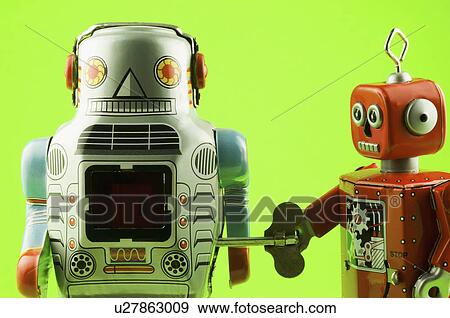 Stock Photo - Toy robots. Fotosearch