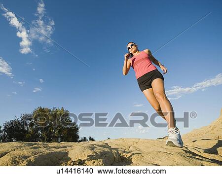 Stock Image - Trail runner. Fotosearch