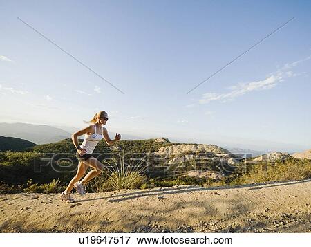 Stock Photo - Trail runner. Fotosearch