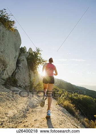 Stock Photo - Trail runner. Fotosearch