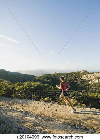 Stock Photograph - Trail runner. Fotosearch