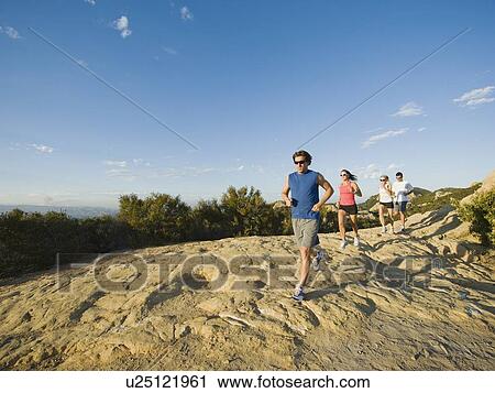 Trail runners View Large Photo Image Stock Image - Trail runners. Fotosearch