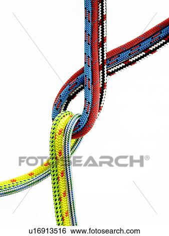 Stock Photograph - Two ropes looped together. Fotosearch