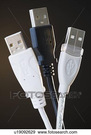 Stock Photo - USB cords. Fotosearch
