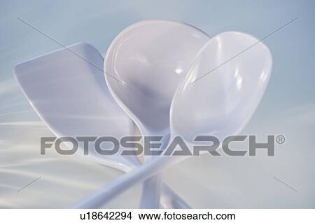 Picture - White cooking utensils. Fotosearch