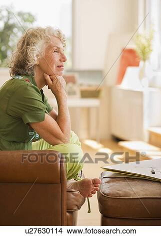 Picture - Woman relaxing. Fotosearch
