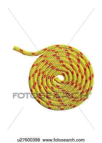 Yellow rope in a circular pattern View Large Photo Image Stock Photo - Yellow rope in a circular pattern. Fotosearch
