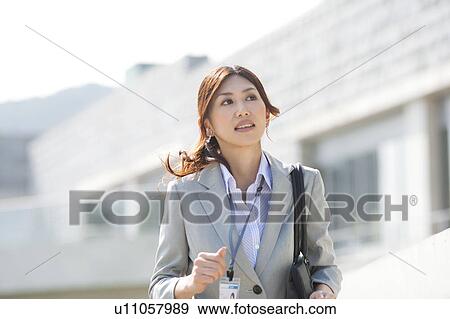 A running business woman View Large Photo Image Stock Photo - A running business woman. Fotosearch