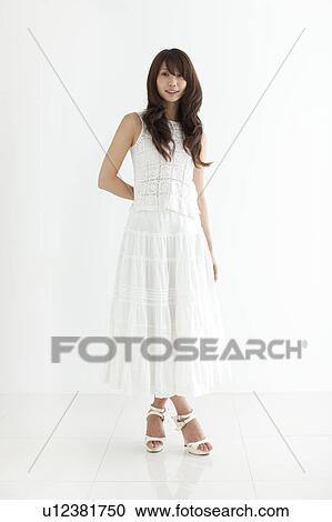 Stock Image - A young woman's portrait. Fotosearch