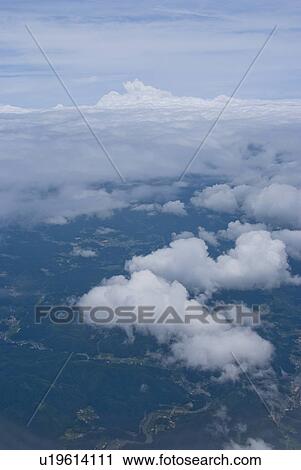 Stock Image - Aerial View of Kinki District, Japan. Fotosearch