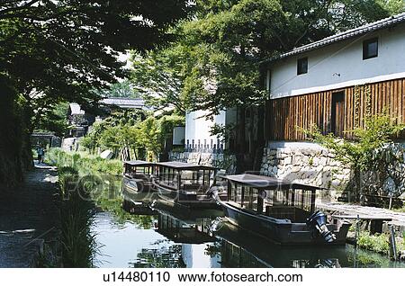 Boats on the Canal View Large Photo Image Stock Image - Boats on the Canal. Fotosearch