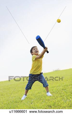 Boy Batting Ball View Large Photo Image Stock Image - Boy Batting Ball. Fotosearch