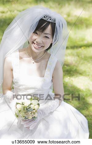 Bride Smiling View Large Photo Image Stock Photo - Bride Smiling. Fotosearch