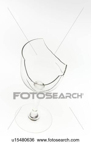 Broken wineglass, white background View Large Photo Image Stock Photograph - Broken wineglass, white background. Fotosearch