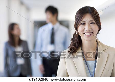 Business people smiling View Large Photo Image Stock Photograph - Business people smiling. Fotosearch