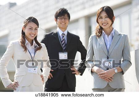 Business people smiling View Large Photo Image Stock Photography - Business people smiling. Fotosearch