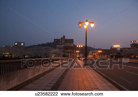 Cityscape of Fukui at night from Akari Bridge, Fukui Prefecture, Honshu, Japan View Large Photo Image Stock Image - Cityscape of Fukui at night from Akari Bridge, Fukui Prefecture, Honshu, Japan. Fotosearch