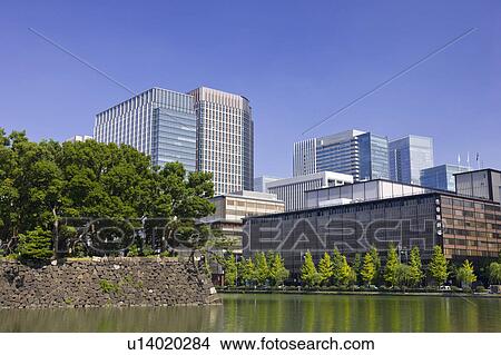 Picture - Cityscape of Marunouchi, Chiyoda Ward, Tokyo Prefecture, Honshu, Japan. Fotosearch