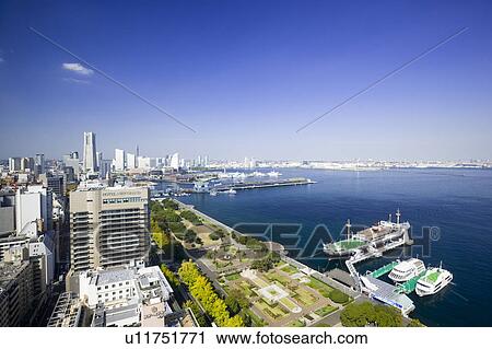 Cityscape of Minatomirai, Yokohama City, Kanagawa Prefecture, Honshu, Japan View Large Photo Image Stock Image - Cityscape of Minatomirai, Yokohama City, Kanagawa Prefecture, Honshu, Japan. Fotosearch