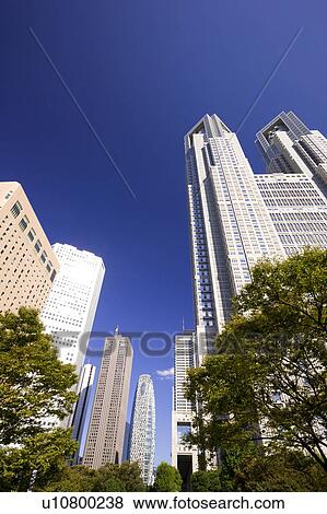 Stock Photo - Cityscape of Shinjuku, Tokyo Prefecture, Honshu, Japan. Fotosearch